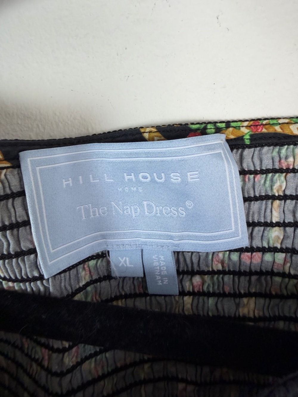 Hill House Cosima Mini Nap Dress Black CiscoTrellis Size XL - Picture 5 of 7